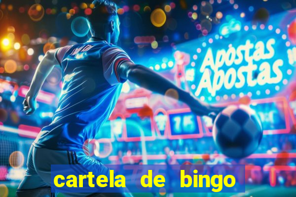 cartela de bingo cha de bebe